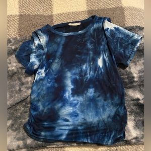 Blue tie dyed tshirt